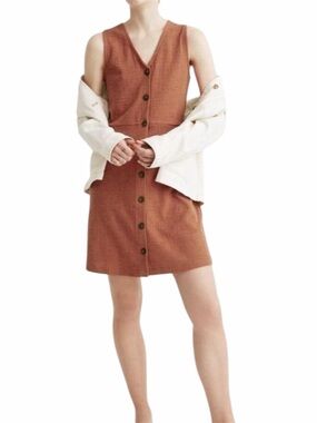 madewell embroidered pintuck mini dress Madewell Women's Embroidered Pintuck Mini Dress Black size M